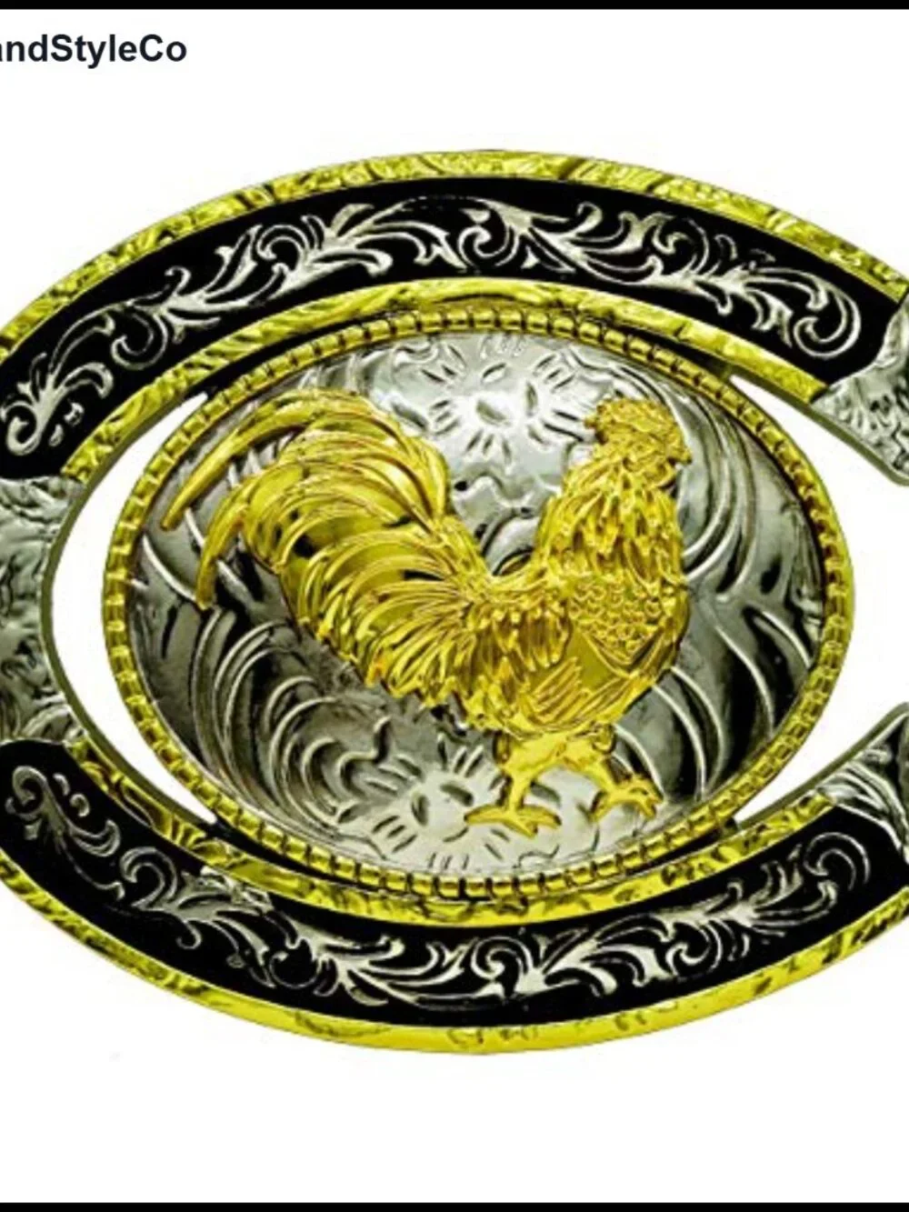 Western Rooster Belt Buckle Zinc Alloy Cowboy Style